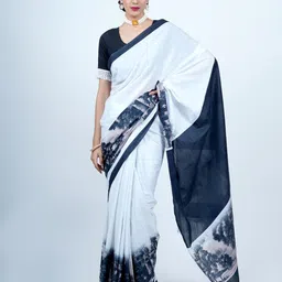 BUTA BUTI Abstract Printed Pure Cotton Saree-picture-25