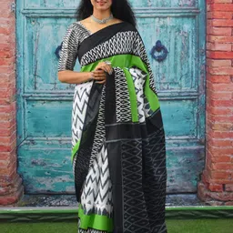 JALTHER Pure Cotton Block Print Saree-picture-14