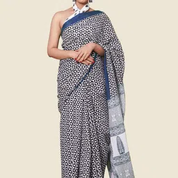KALINI Floral Pure Cotton Saree-picture-25