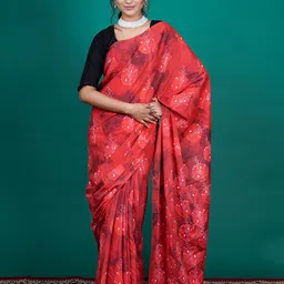 BUTA BUTI Floral Printed Pure Cotton Saree-picture-39