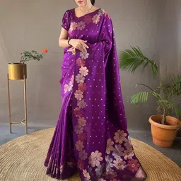 Rujave Woven Design Zari Art Silk Saree-image-30