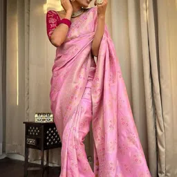 Rujave Ethnic Motifs Zari Kanjeevaram Saree-image-69
