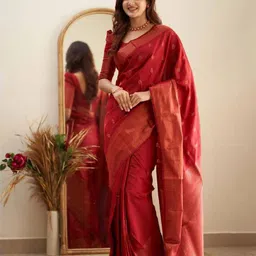 Rujave Ethnic Motifs Woven Design Kanjeevaram Saree-picture-34