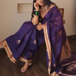 Rujave Woven Design Zari Art Silk Kanjeevaram Saree-picture-15