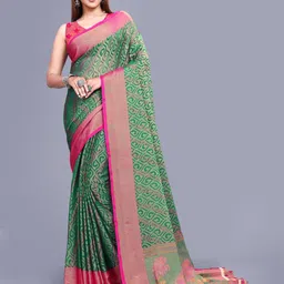 Sitanjali Geometric Printed Saree image 1