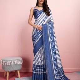 Mitera Geometric Zari Saree-image-11