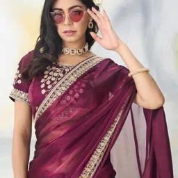 kasee Embroidered Saree image 1