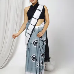 JAIPURI PRINT Bandhani Pure Cotton Bagru Saree-picture-33