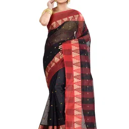 Ruuprekha Woven Design Pure Cotton Taant Saree-image-81