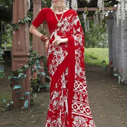 Sitanjali Floral Printed  Pure Georgette Saree-picture-11