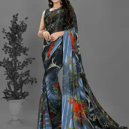 moda rapido ANAND SAREES Ethnic Motifs Printed Saree-picture-17