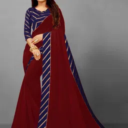 Flip The Style Striped Embellished Gotta Patti Saree-picture-18