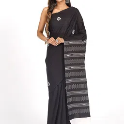 TEEJH Floral Printed Saree image 5