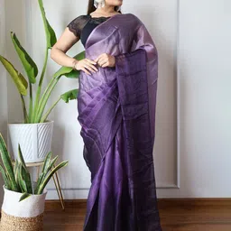 Anouk Ombre Dyed Ethnic Saree image 2
