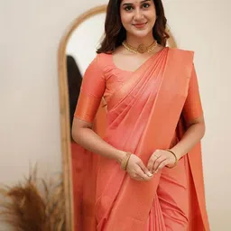 Aldwych Ethnic Motifs Woven Design Zari Banarasi Saree image 3