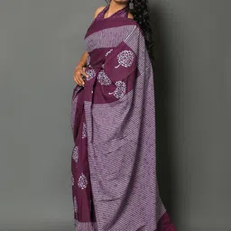 KALINI Ethnic Motif Pure Cotton Saree image 2