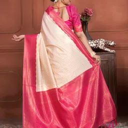Anouk Woven Design Zari Kanjeevaram Saree image 3