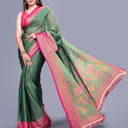 Sitanjali Geometric Printed Saree image 3