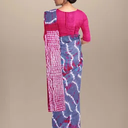 NIKHILAM Tie and Dye Pure Cotton Bagru Saree image 3