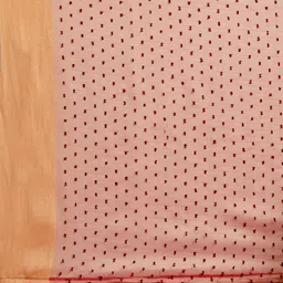 Saree mall Peach-Coloured & Red Dobby Weave Saree image 4