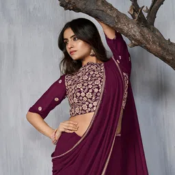 Inddus Sequinned Saree image 3