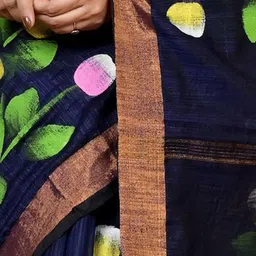 DipDiya Floral Handloom Taant Saree image 5