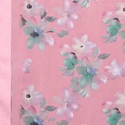 PHORIA STYLE Floral Pure Chiffon Saree image 5