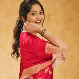 Aldwych Woven Design Ethnic Motifs Zari Banarasi Designer Saree image 3