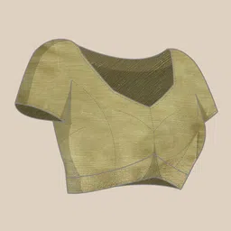 Inddus Green Woven Design Zari Banarasi Saree image 2