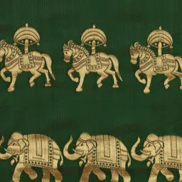 Sangria Ethnic Motif Woven Design Banarasi Zari Work Saree image 5