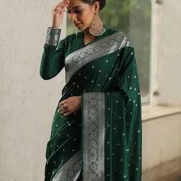 Rujave Woven Design Zari Art Silk Kanjeevaram Saree image 4