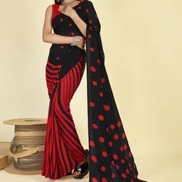 moda rapido ANAND SAREES Geometric Printed Saree image 1