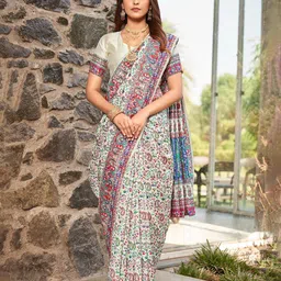 SARIYA Woven Design Zari Silk Blend Banarasi Saree-picture-38