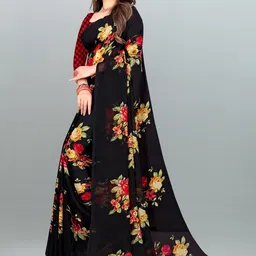 moda rapido ANAND SAREES Floral Printed Saree image 2