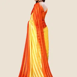 moda rapido ANAND SAREES Striped Satin Saree image 3
