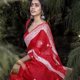 Flosive Woven Design Zari Art Silk Banarasi Saree image 3