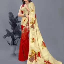moda rapido ANAND SAREES Floral Printed Saree image 4