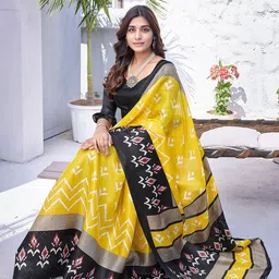 KALINI Floral Printed Mysore Silk Saree image 4