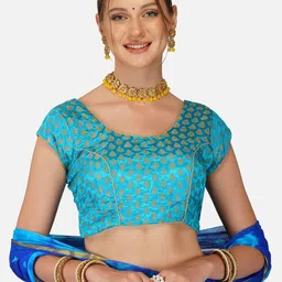 CLAFOUTIS Bandhani Zari Pure Chiffon Bandhani Saree image 4