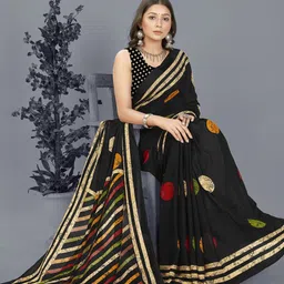 moda rapido ANAND SAREES Geometric Printed Saree image 5