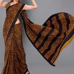moda rapido ANAND SAREES Printed Saree With Blouse Piece image 5