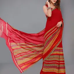 moda rapido ANAND SAREES Ethnic Motifs Printed Saree image 5