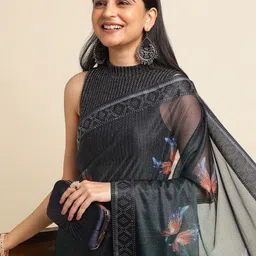 FABMORA Butterfly Embellished Saree image 5