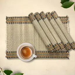 Peepul Tree 6-Pcs Beige Grass Table Placemats-image-55
