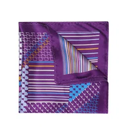 Blackberrys Men Printed Silk Pocket Squares image 2