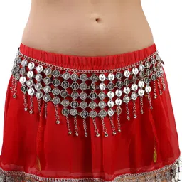 JENNA Embellished Belly Dance Tower Shape Hip Scarf image 1
