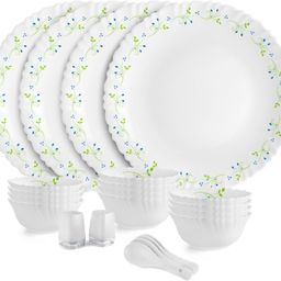 cello Pack of 22 Opalware Dazzle Tropical Lagoon |Crockery Set | Dinner Set-picture-26