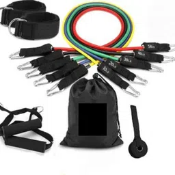 alornor 11 pcs Resistance Band Set,Stackable Exercise Bands with Door Anchor -F13 Resistance Tube-picture-16