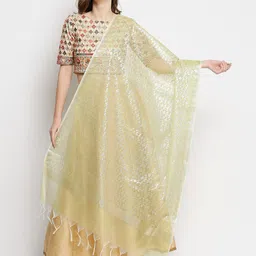 Dupatta Bazaar Woven Design Zari Dupatta-image-96