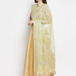 Dupatta Bazaar Woven Design Zari Dupatta image 3